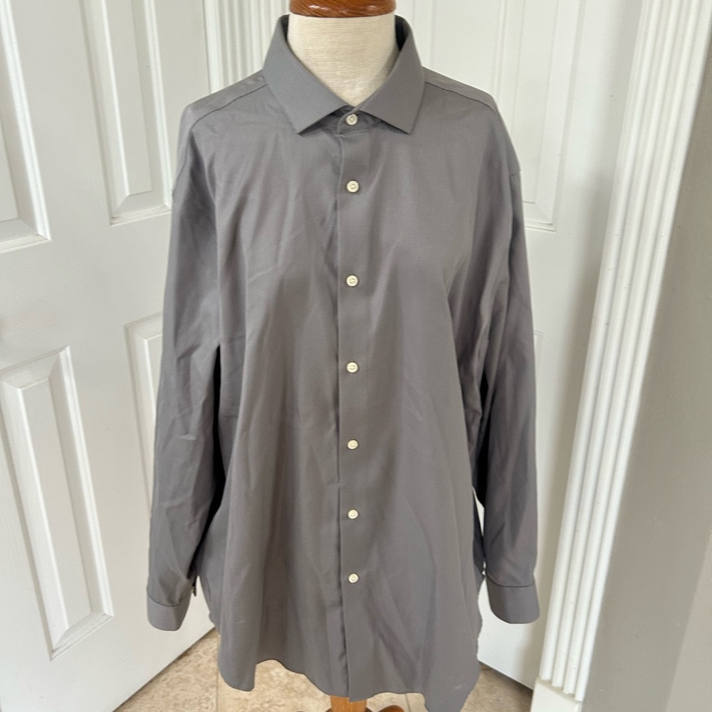Calvin Klein Silver Slim Fit Shirt